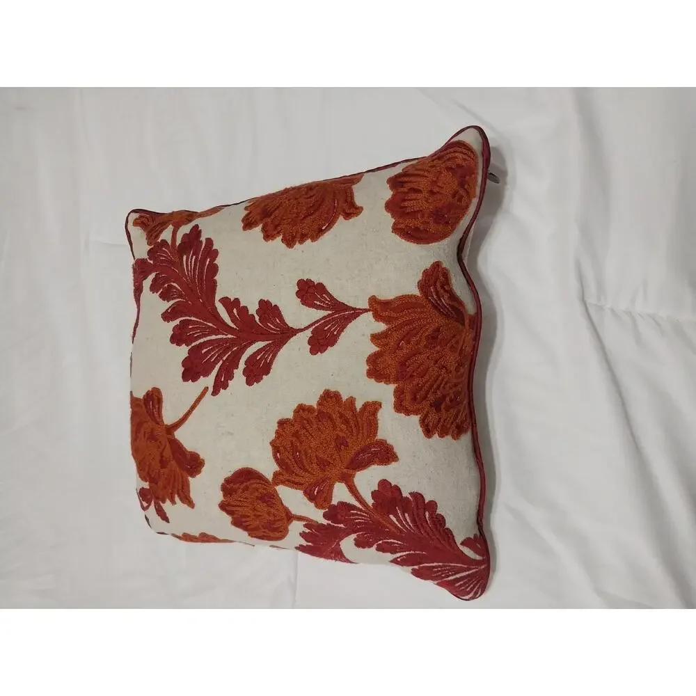 Pier One Paisley Print Throw Pillow Size 12 X 12